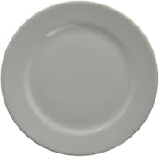 HUBERT Dinner Plate with Rolled-Edge Bright White Stoneware - 9 3/4" Dia 24 Per Case