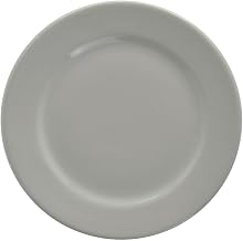 HUBERT Dinner Plate with Rolled-Edge Bright White Stoneware - 9 3/4" Dia 24 Per Case