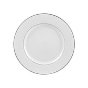 10 Strawberry Street Luncheon Plate / 9.125x-x1 / White/Silver Dinner Plates