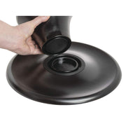 Black Melamine Platter with Light Wood Interior - 13" Dia by HUBERT – Large, Melamine, Black, Model H0287-BLACK