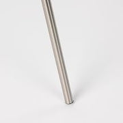 Mercana Ambrose Silver Metal W/Beige Fabric Shade Floor Lamp