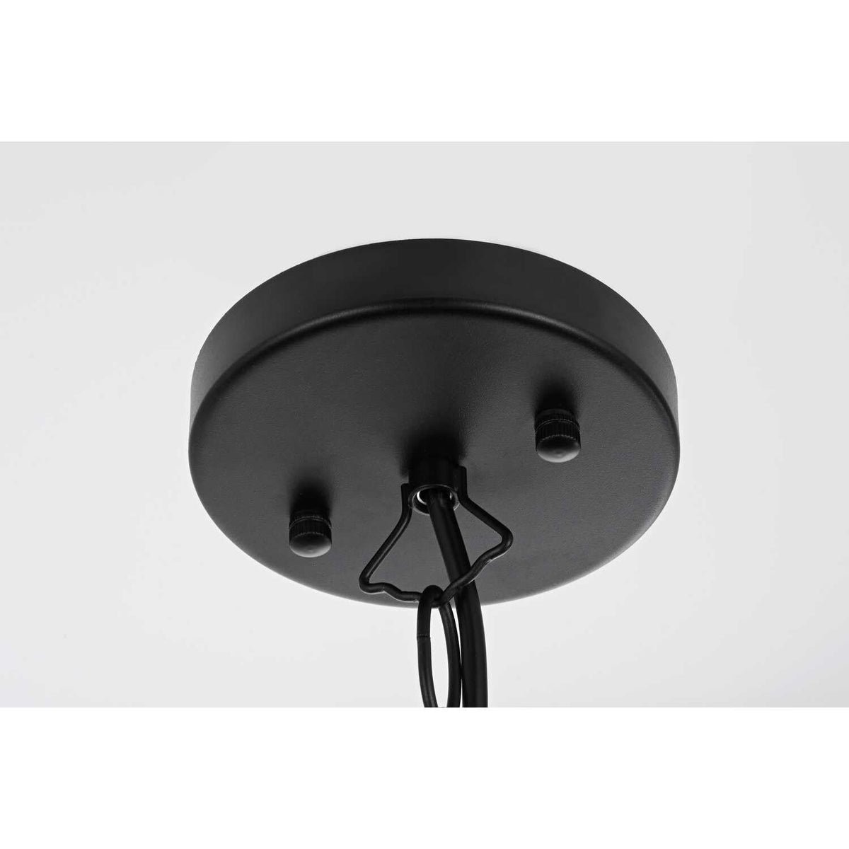 Carlisle 7" Outdoor Pendant in Black by Elegant Lighting – 9.00"W x 16.50"H x 9.00"L, Glass, Black, Model OD325H17BK