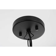 Oxford Four Light Outdoor Pendant Black by Lighting Design – Iron, Black, Model OD334H27BK