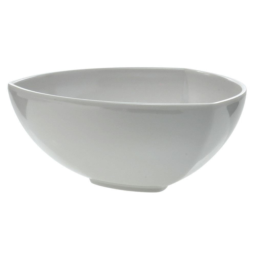 Triangle Shape Serving Bowl 73 oz White Melamine - 10"L x 10"W x 4 3/8"H by HUBERT – 73.0 ounces, Melamine, White, Model 6510-W
