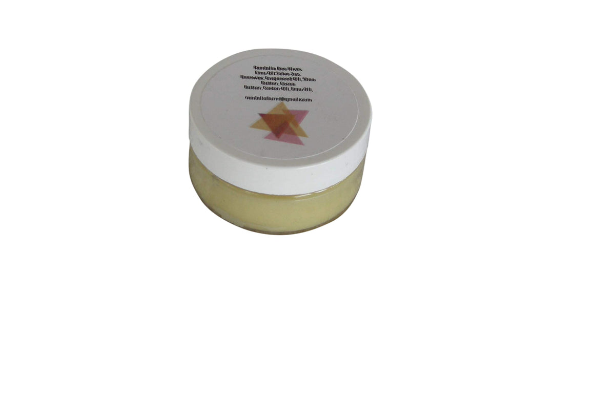 Emu Oil Beeswax Salve Cream by Randalia Bee Hives – 2 Ounce (Pack of 1)