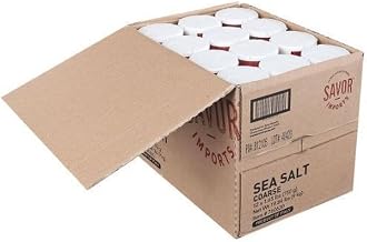 Coarse Sea Salt by Savor Imports – 26.5 Count (Pack of 12), Pack of 12