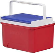 Igloo Laguna 9 Quart Personal Cooler, Patriotic Red, White & Blue, 13 Can Capacity, THERMECOOL™ Insulation, Cool Riser Technology®
