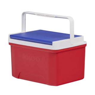 Quart Personal Cooler by Igloo – 9 Quarts, Polypropylene (PP), Red, White, And Blue, Model Laguna 9
