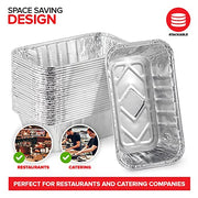 Stock Your Home Pans / 30 Pack / Silver Loaf Pans