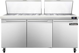 SW72-27M Mighty Top Sandwich Unit, 72" W, With 27 Pan Top Openings