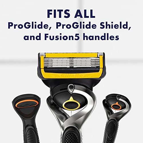 Gillette 1 Count (Pack of 2) / Handle + 1 Refill / Black Cartridge Razors