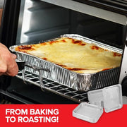 Stock Your Home 30 / Shallow / Silver Disposable Cookware