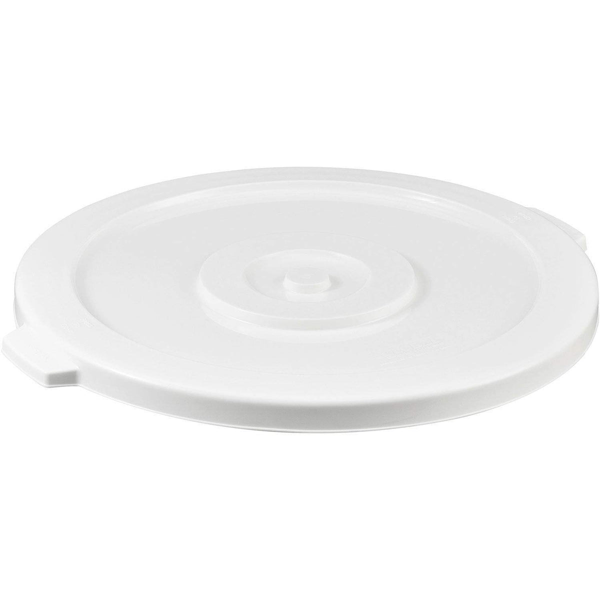 44 Gallon Garbage Can Lid by Global Industrial – 24-1/2" Diameter x 1-3/8"H, 44.0 gallons, Polyethylene Resin, White, Model XDW-L44WH