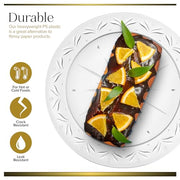 Stock Your Home 10 Inch / Clear / Modern Dinner Plates