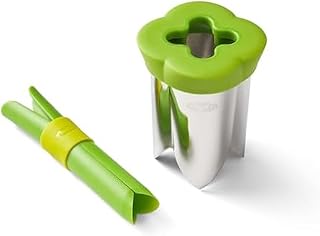 Chef'n 2-in-1 Bell Pepper and Jalapeno Corer Set, 2-Piece Stainless Steel Corer Tool, Seed Remover & Deseeder for Stuffed Peppers, Quick Prep Kitchen Gadget with Nesting Storage, Dishwasher Safe