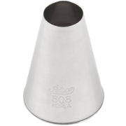 Pastry Tube - Plain - Size by Ateco – 808, Stainless Steel, White, Model 014963008089
