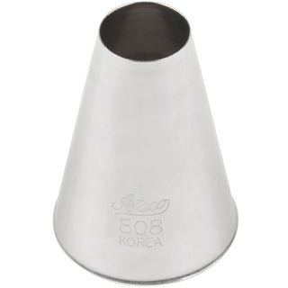 Pastry Tube - Plain - Size by Ateco – 808, Stainless Steel, White, Model 014963008089