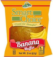Smart Choice Whole Grain Banana Muffins, 2 Ounce -- 96 per case.