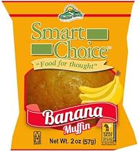 Smart Choice Whole Grain Banana Muffins, 2 Ounce -- 96 per case.