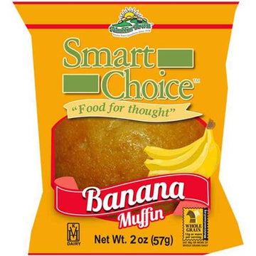 Smart Choice Whole Grain Banana Muffins by Muffin Town – Pack of 96