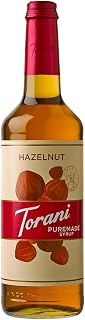 Torani Puremade Syrup, Hazelnut Flavor, Glass Bottle, Natural Flavors, 25.4 Fl. Oz, 750 mL