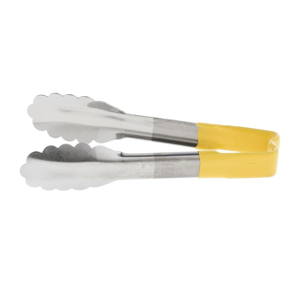 S/S Yellow Handled 6" Tong by Vollrath – Stainless Steel, Silver, Model 4780650