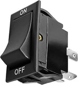 On/Off Rocker Switch 20A 125V/250V 4 Pin DPST Fit for CRES-Cor | Replace 0808-116-K 0808-103-1, Easy Installation for Compatible Equipment
