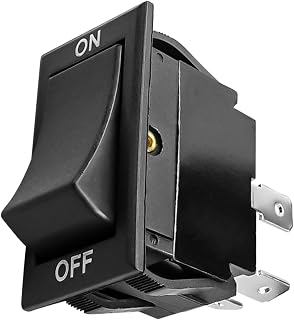 On/Off Rocker Switch 20A 125V/250V 4 Pin DPST Fit for CRES-Cor | Replace 0808-116-K 0808-103-1, Easy Installation for Compatible Equipment