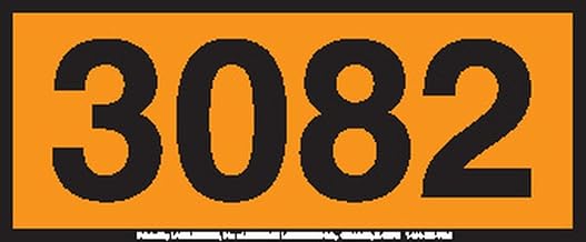 Labelmaster ZOPP3082 UN3082 Panel Hazmat Placard, Permanent Vinyl, Orange (Pack of 25)