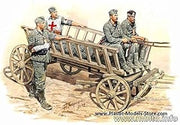 Masterbox Road to The Rear 4 FIG W/Farmer CART and Horses WWII 1/35 Master Box 3558