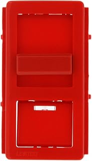Leviton Color Change Faceplate Only with Locator Light Window – Compatible with IllumaTech Dimmer Switches (Dimmer Switch Not Included), IPKIT-R, Red