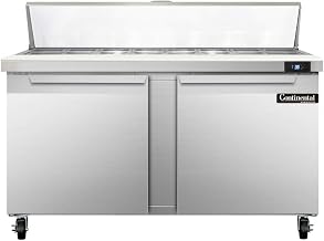 SW60-16C Sandwich Unit, 60" W, With 16 Pan Top Openings & 19" Cutting Board