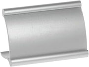 Counter Top Sign Holder Satin Silver Metal Eclipse Style - 3"L x 1 1/2"W x 2 1/2"H