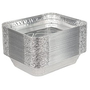 Stock Your Home 20 Pack / Silver / Without Lids Disposable Cookware