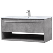 Elegant Decor 42" - Single / Grey / Modern Wheel Care