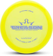Dynamic Discs Lucid Treason Disc Golf Distance Driver | Understable Driver for Easy Distance & Control | Premium Lucid Plastic | Perfect for Hyzer-Flips & Turnover Shots | 170-175g (Colors May Vary)