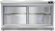 SW60-SGD-FB Two Section Work Top Refrigerator 60" W, With Sliding Glass Doors & Front Breathing