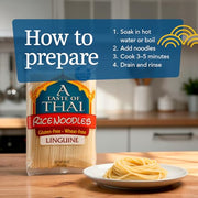 A Taste of Thai Linguine / 1 Pound (Pack of 6) / Medium Width Noodle