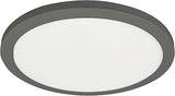 Dainolite Franchesa LED Flush Mount - 16" - Matte Black Finish