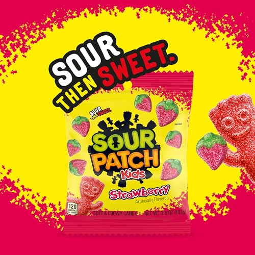 Sour Patch Kids Strawberry / 3.5 Ounce (Pack of 12) / 1 Gummy Candy