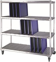 NEW AGE 95333 Mobile Tray-Drying Rack with 3 Tray Levels (Forty 18" x 26" Trays per Level)