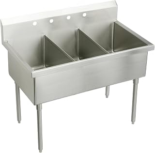 Elkay WNSF83540 Commercial Sink, Lustrous Satin Finish