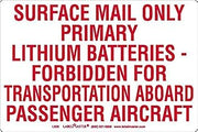 Labelmaster L520 USPS Lithium Battery Marking, Paper, 4" x 6" (Pack of 500)