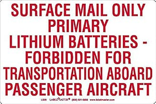 Labelmaster L520 USPS Lithium Battery Marking, Paper, 4" x 6" (Pack of 500)