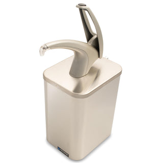 Stainless Steel Frontline Universal Countertop Box System with Pump by San Jamar – 0.0 ounces, Stainless Steel, Stainless, Model P4900
