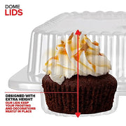 Stock Your Home 40 / 12 Compartment - 40 Count / Clear Cupcake Carriers