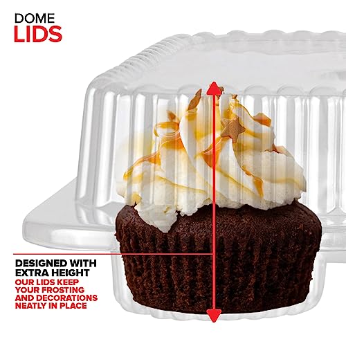 Stock Your Home 40 / 12 Compartment - 40 Count / Clear Cupcake Carriers