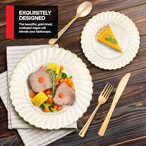 Stock Your Home 5 / 5 Pack / Ivory Plates