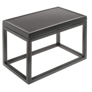 Black Display Riser with Black Top - 7" H by HUBERT – Metal, Black, Model 73114+98771