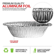 Stock Your Home 50 Pack (4 Inch) / Silver / 50 Pack Pie Pans